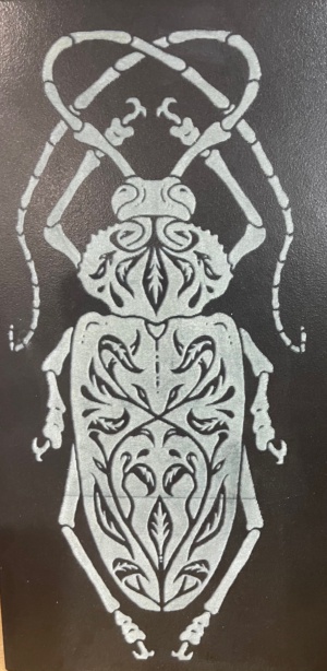 Stylized beetle as a 16:6 logo