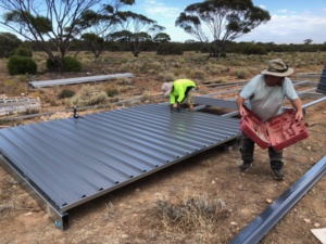 shed construction commenced feb 2022